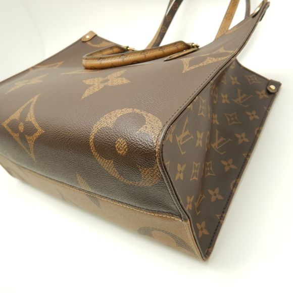 Louis Vuitton Monogram Reverse Onthego MM Tote Bag Brown - Picture 4 of 6